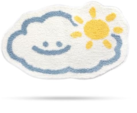 Molesun Cloud Bath Mat 20x31, Soft Absorbent Microfiber Bath Rugs by Molesun