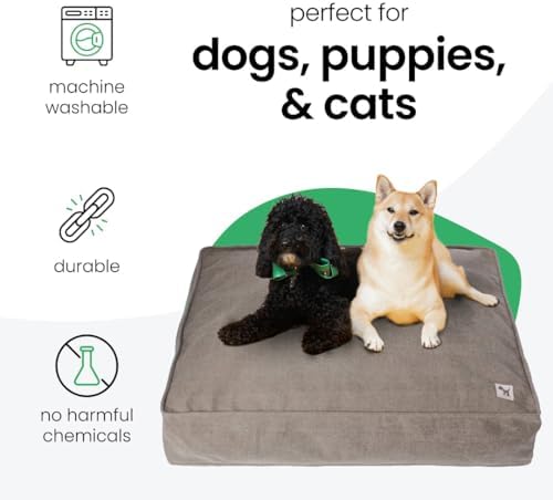 Molly Mutt Gray Dog Bed Cover, Non-Toxic & 100% Cotton - Image 3