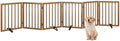 Dog Gates for Doorways, Foldable Dog Gate Indoor, Freestanding Pet Gates for by Algherohein