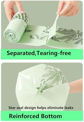 330pcs Small Trash Bags with Handle 4 Gallon - Image 2