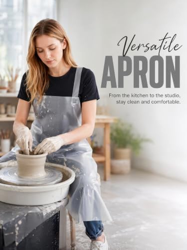 Molaxhome TPU Waterproof Apron Lightweight Oil-resistant Chef Apron - Image 3