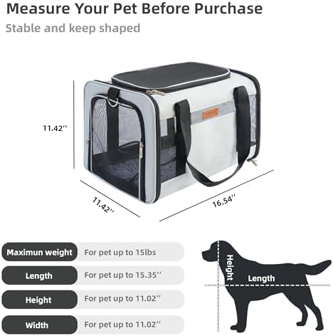 YUNIQUE Soft-Sided Cat & Dog Carrier - Image 2