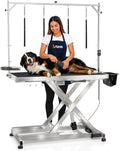 KANIS 49" Professional Electric Dog Grooming Table, 304 Steel, Heavy Duty by KANIS