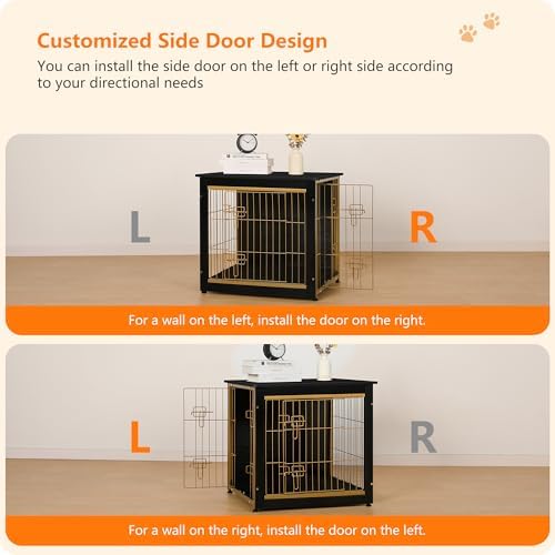 DWANTON 27" Dog Crate Furniture, Dog Kennel Indoor, - Image 6