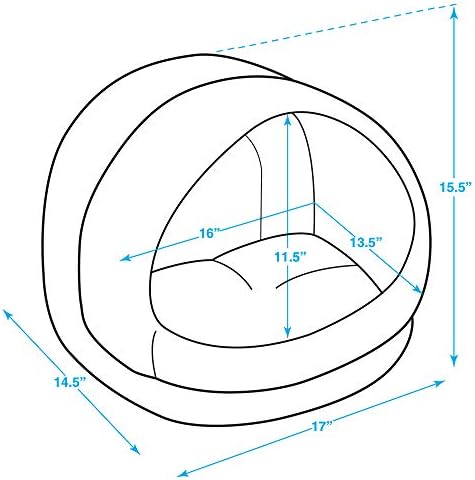 Best Pet Supplies Cat Bed for Indoor Cat, Domed Tent House - Image 4