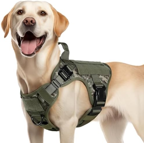 rabbitgoo Tactical Dog Harness for Medium, Heavy Duty Military No Pull Vest by rabbitgoo