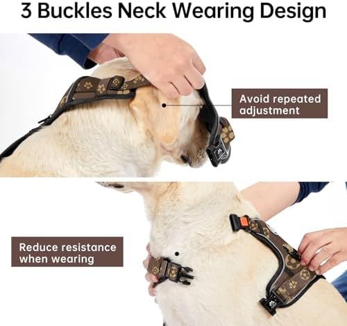 IVY&LANE No Pull Dog Harness for Large Dogs, Reflective Dog Vest Harness - Image 3