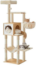 Feandrea Cat Tree, 65-Inch Tall Cat Tower by FeandreabySONGMICSHOME