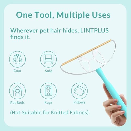LINTPLUS Pet Hair Remover Kit – Oversized Carpet Rake - Image 6