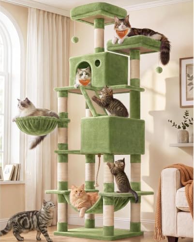Feandrea Cat Tree, 81.1-Inch Large Cat Tower - Image 2