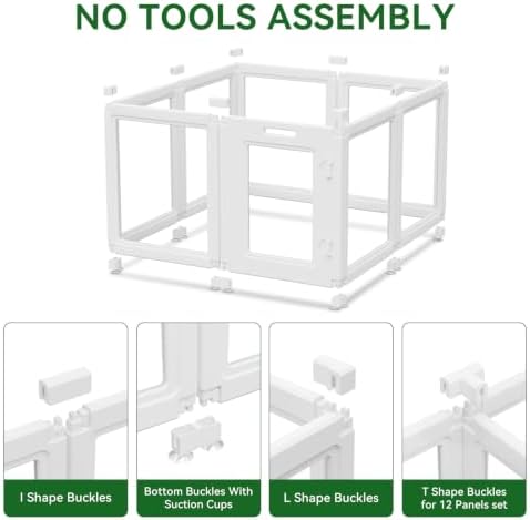 EVERFRONT Clear Acrylic Dog Playpen - Image 5