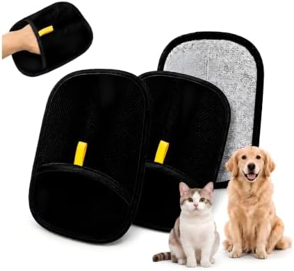 Electrostatic Pet Hair Removal Glove, Quick Wiping&Reusable by Unknown