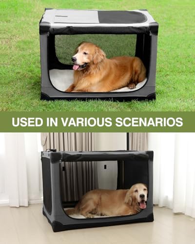 30 x 21 x 21 Inch Collapsible Soft Dog Crate - Image 5