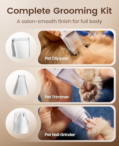 oneisall Dog Grooming Vacuum Kit, 6 Grooming Tools - Image 6