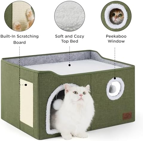 Bedsure Extra Wide Cat House Bed - Image 5