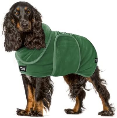 Tuff Pupper Fast Drying Dog Bath Robe | 800 GSM Plush Dog Towel by TuffPupper