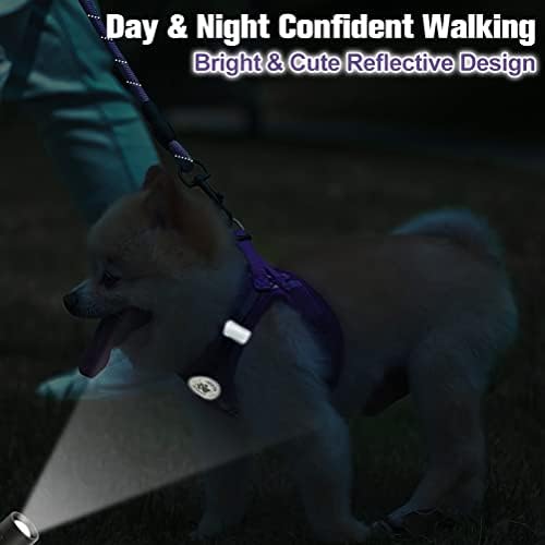 BEAUTYZOO Small Dog Harness and Leash Set, No Pull Puppy Pet Vest- Purple - Image 4