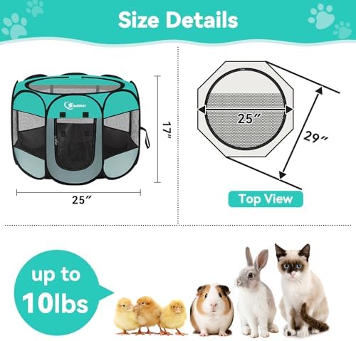 Siedihit Playpen for Small Dog Cat, Dogs Tent Crate Cage Indoor/Outdoor - Image 3