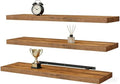 Vervida® Rustic Brown Floating Wall Shelves 35.4in Set of 3 Farmhouse by Vervida