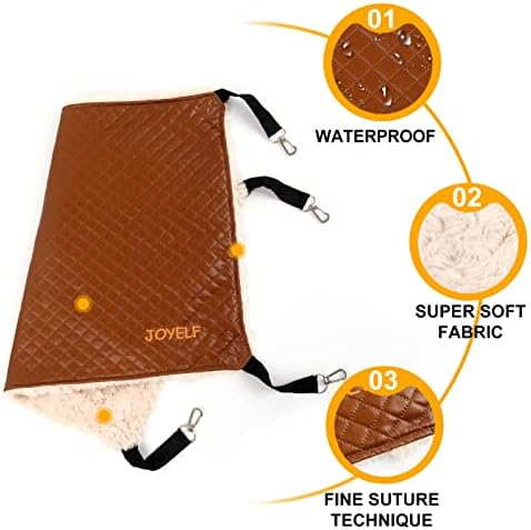 JOYELF Cat Hammock Bed, Large Reversible Cat Cage Hammock Hanging Soft Pet Bed - Image 4