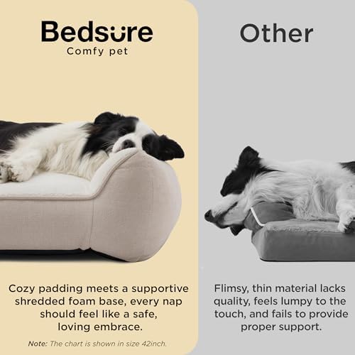 Bedsure SupportMax® Extra Thick Orthopedic Dog Beds Large Sized Dog - Image 3
