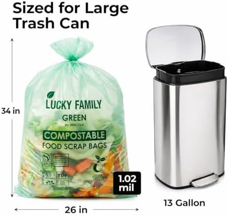 13 Gallon Drawstring Compost Bags - Image 2