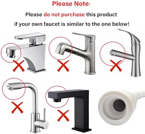 3.28FT/1M Sink Spray Rubber Hose, Sink Hose Sprayer Attachment - Image 5
