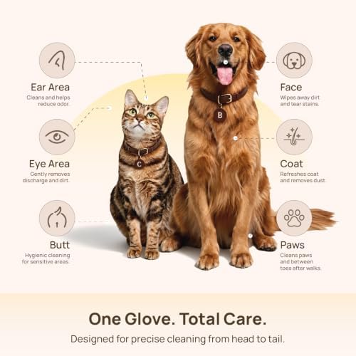 HICC PET Dog Wipes for Dogs & Cats, Glove Design - Image 6