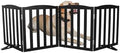 Freestanding Dog Gate Indoor, Doggie Gate Foldable Pet Gates by SFJC