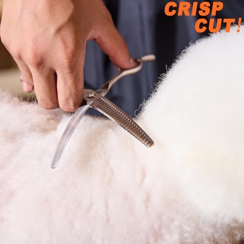 High-end Professional Dog Grooming Curved Thinning Scissors Teeth Blending - Image 6