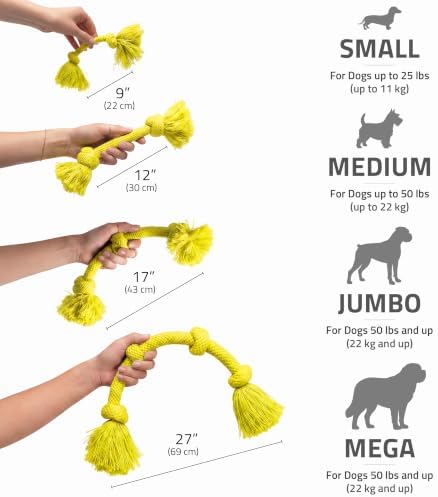 Playology Dog Toys | Dri-Tech Rope Toy Tug of War Rope - Image 5