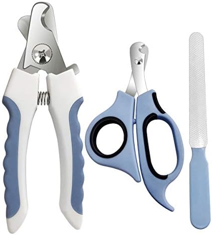 Pet Nail Clippers and Trimmers Set Safety Guard to Avoid Over Cutting Razor by LDJZON