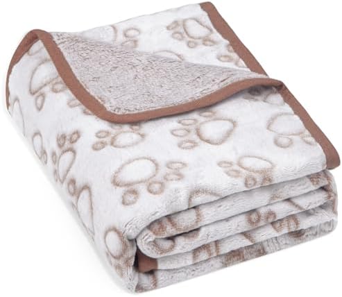 Stuffed Brown Soft Dog Blanket for French Bulldog Gifts, 32x40 inches, Premium by STUFFED
