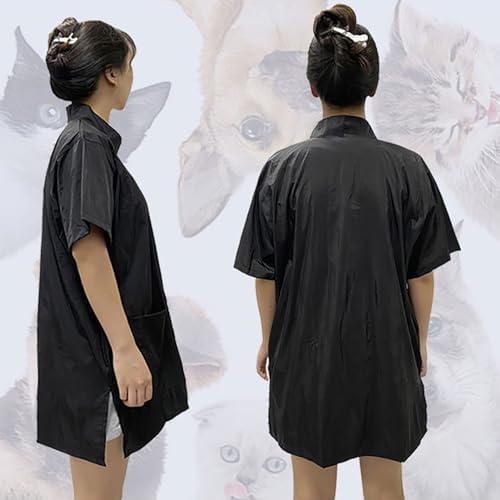 Gliitatu Grooming Smock for Dog Groomer Barber Jackets for Women Men - Image 4