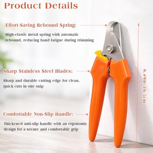 Professional Dog Nail Trimmers for Large & Small Dogs, Heavy-Duty Stainless - Image 6