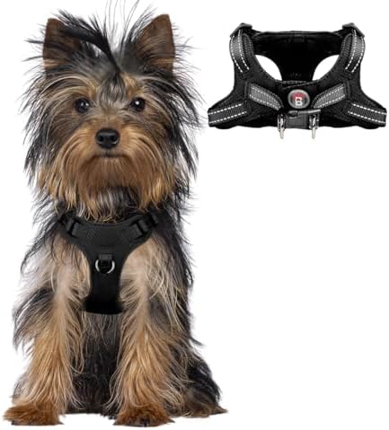 BARKBAY Small Dog Harness, No Pull Puppy Harness, Step-in Dog Vest by BARKBAY