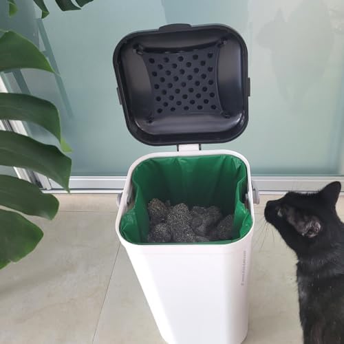 EcoLeo Compatible Liner Bags for Pet Waste Pail, Bamboo Charcoal Deodorizer Bags - Image 5
