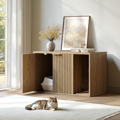 Evermagin 31.5" Cat Litter Box Enclosure Furniture - Image 7