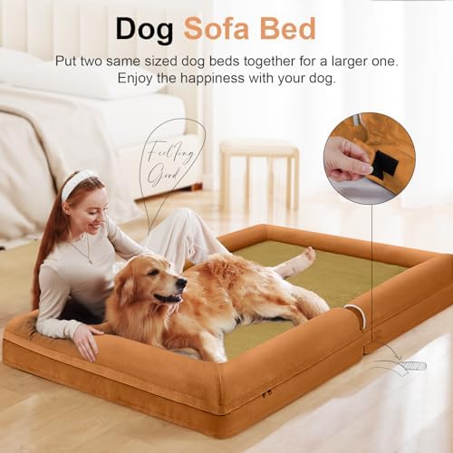 NANUYA Orthopedic Dog Bed for Jumbo Dogs, 53 x 42 Inch - Image 3