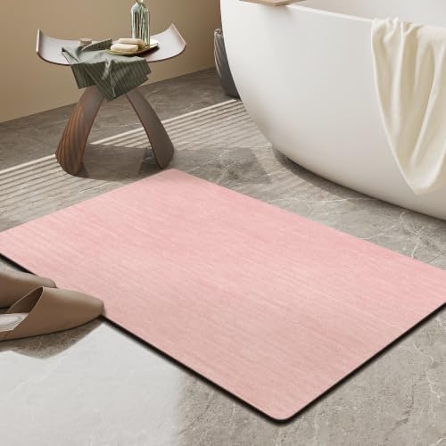 Mecko Bath Mat Ultra Thin Pink by Mecko