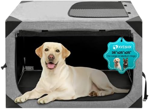 Dog Crate, Portable and Foldable Design of Dog Cage, Dog Kennel by XVISHX
