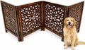 Freestanding Wood Pet Gate by TheWoodenTown