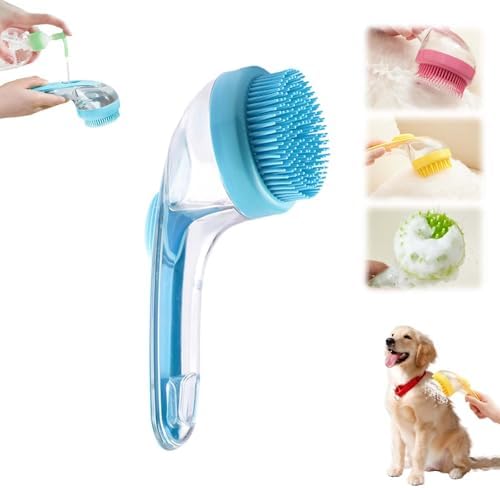 Pet Bath Brush, 2025 New 2 in 1 Dog Bath Brush by Yilia