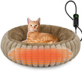 INVENHO Heated Cat Beds for Indoor Cats and Small Dogs, Removable Waterproof by INVENHO
