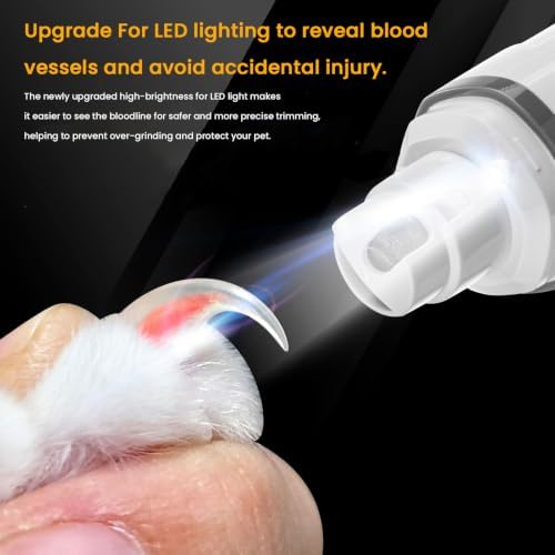 Electric Pet Nail Grinder with LED USB Charging - Image 6
