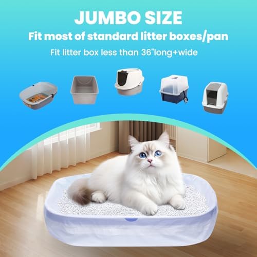60 Pack Jumbo Cat Litter Bags - Image 2