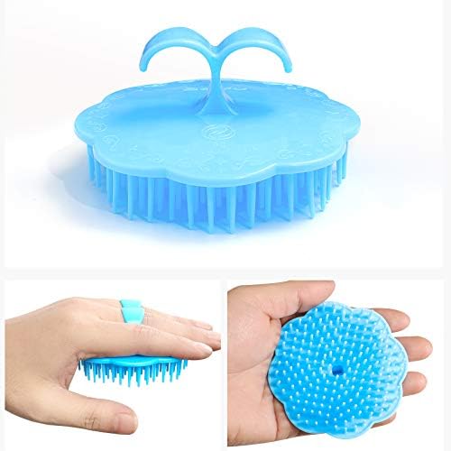 2PCS Hair Scalp Scrubber Massager Brush Head Exfoliator Shower Shampoo Comb - Image 4