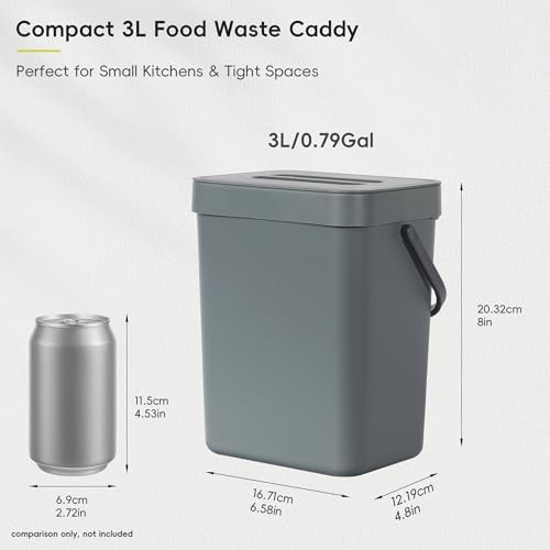 EKO Puro Mini Wall-Mounted Kitchen Trash Can - Image 2