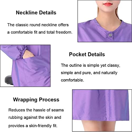 Professional Salon Smock Stylist Jacket Waterproof Hairdresser Cape Barber - Image 4
