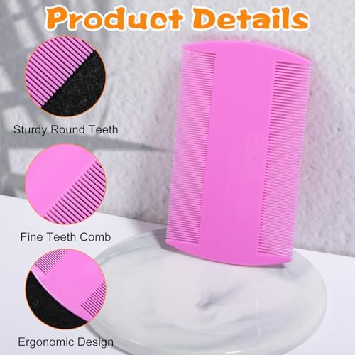 100 Pcs Pet Flea Combs, Double Sided Fine & Wide Tooth Comb - Image 3